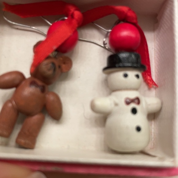 Set of two Xmas holiday earrings - Picture 2 of 6